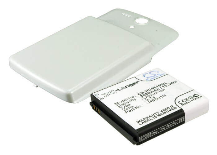 Batterie pour Huawei U8815, Coque arrière blanche Ascend U8815 3.7v, 3600mah - 13.32wh Batteries pour l'électronique Cameron Sino Technology Limited (Suspendu)