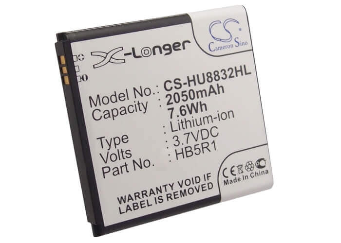 3.7V, Li-ion, 2050mAh, SmartPhone battery fits Huawei, Hb5r1, Ascend G500d, Ascend G600, 7.59Wh Mobile, SmartPhone Cameron Sino Technology Limited (Suspended)
