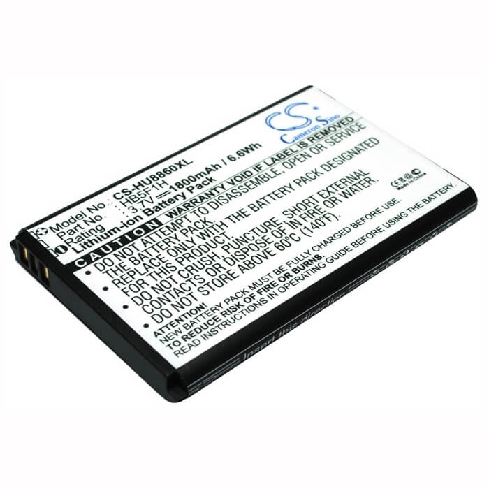3.7V, Li-ion, 1800mAh, SmartPhone battery fits Huawei, Hb5f1h, Honor, M886, 6.66Wh Mobile, SmartPhone Cameron Sino Technology Limited (Smartphone)