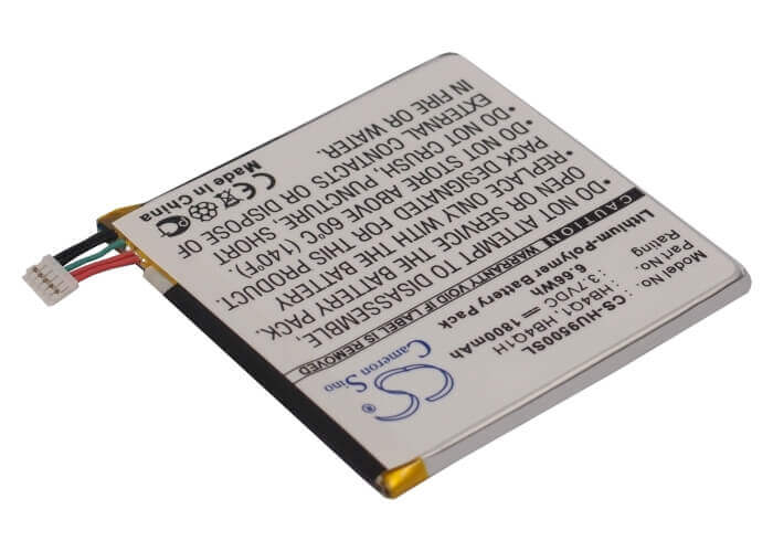 3.7V, Li-Polymer, 1800mAh, SmartPhone battery fits Huawei, Hb4q1, Ascend D Quad Xl, Ascend D1, 6.66Wh Mobile, SmartPhone Cameron Sino Technology Limited (Smartphone)