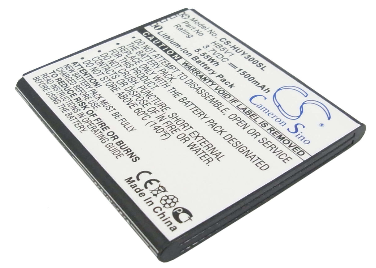 3.7V, Li-ion, 1500mAh, SmartPhone battery fits Huawei, Hb5v1, Ascend G350, Ascend G350-u00, 5.55Wh Mobile, SmartPhone Cameron Sino Technology Limited (Smartphone)