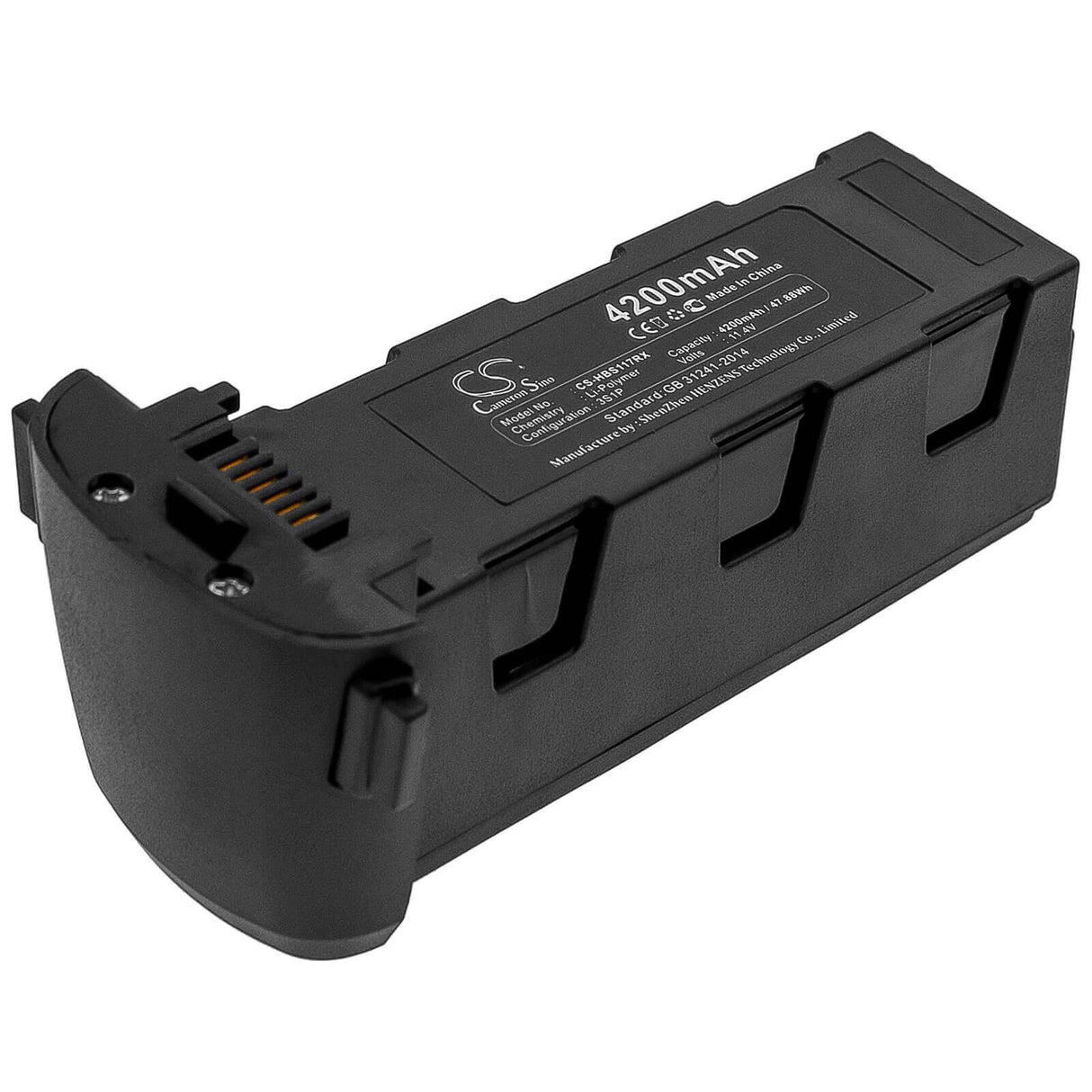 11.4V, Li-Polymer, 4200mAh, Drones battery fits Hubsan, Zino H117s, Zino Pro, 47.88Wh Drones Cameron Sino Technology Limited