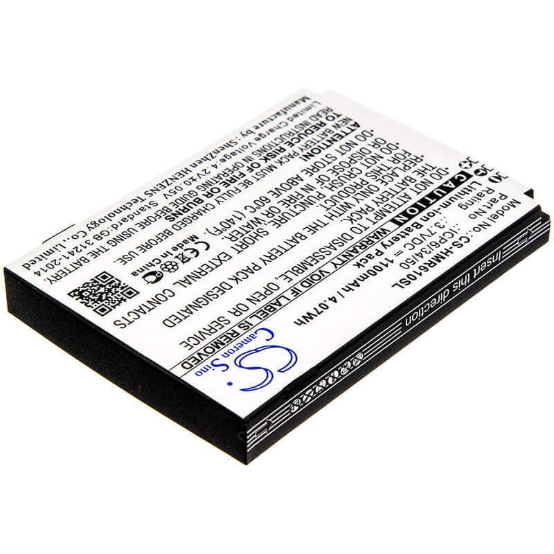 3.7V, Li-ion, 1100mAh, Equipment battery fits Humanware, Icp6/34/50, SmartView Versa, Smartview Versa+, 4.07Wh Equipment, Survey, Test Cameron Sino Technology Limited