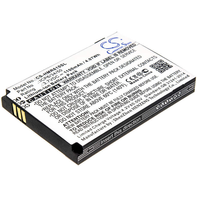 3.7V, Li-ion, 1100mAh, Equipment battery fits Humanware, Icp6/34/50, SmartView Versa, Smartview Versa+, 4.07Wh Equipment, Survey, Test Cameron Sino Technology Limited