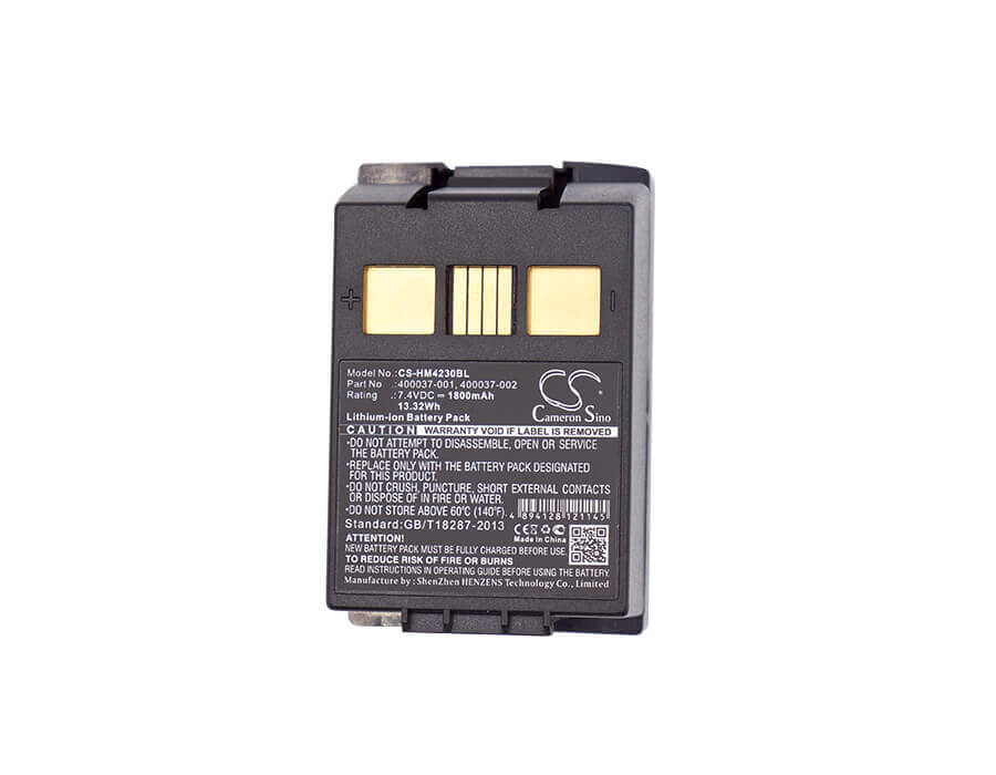7.4V, Li-ion, 1800mAh, batterie de terminal de paiement compatible avec Hypercom, 400037-001, M4230, M4240, 13.32Wh Terminal de paiement Cameron Sino Technology Limited