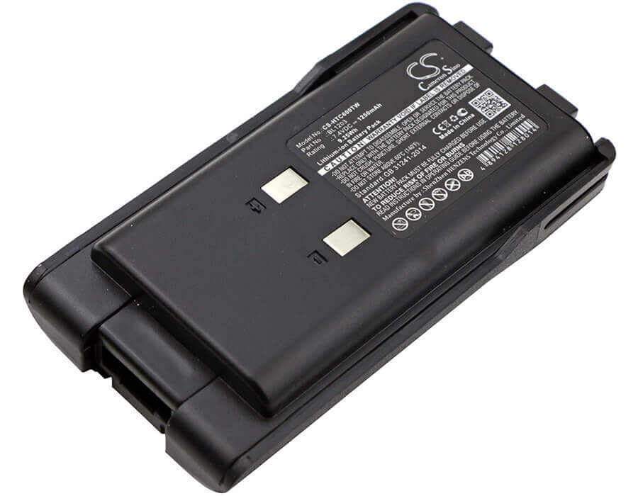 7.4V, Li-ion, 1250mAh, Two-Way Radio battery fits Hyt, Bl1203, Tc600, Tc-600, 9.25Wh Two-Way Radio Cameron Sino Technology Limited