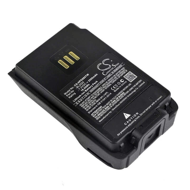 7.2V, Li-ion, 2500mAh, Two-Way Radio battery fits Hytera, Bl2020, Pd402, Pd412, 18Wh Two-Way Radio Cameron Sino Technology Limited