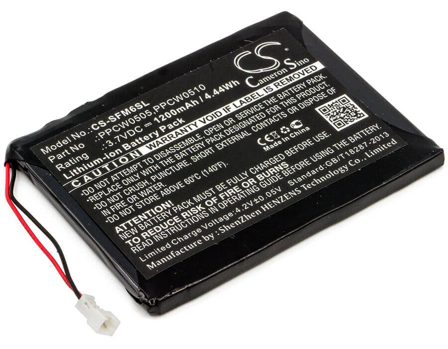 3.7V, Li-ion, 1200mAh, Media Player battery fits I-audio, Ppcw0505, X5l 30gb, 4.44Wh Media Player Cameron Sino Technology Limited