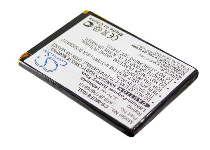 3.7V, Li-Polymer, 1400mAh, SmartPhone battery fits I-mate, 893810606679, 810-f, 5.18Wh Mobile, SmartPhone Cameron Sino Technology Limited (Suspended)