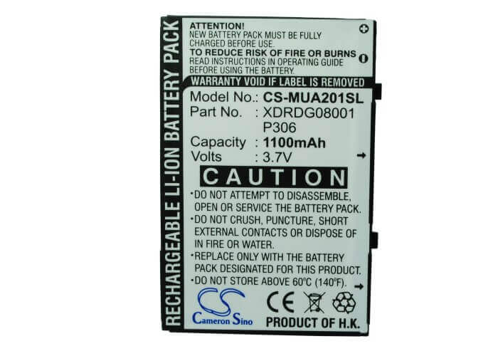 3.7V, Li-ion, 1100mAh, SmartPhone battery fits I-mate, P306, Jama 201, P306, 4.07Wh Mobile, SmartPhone Cameron Sino Technology Limited (Smartphone)