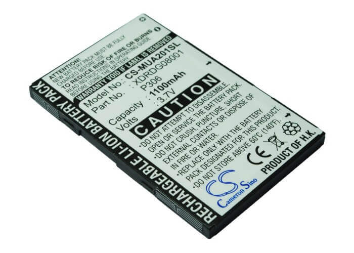 3.7V, Li-ion, 1100mAh, SmartPhone battery fits I-mate, P306, Jama 201, P306, 4.07Wh Mobile, SmartPhone Cameron Sino Technology Limited (Smartphone)