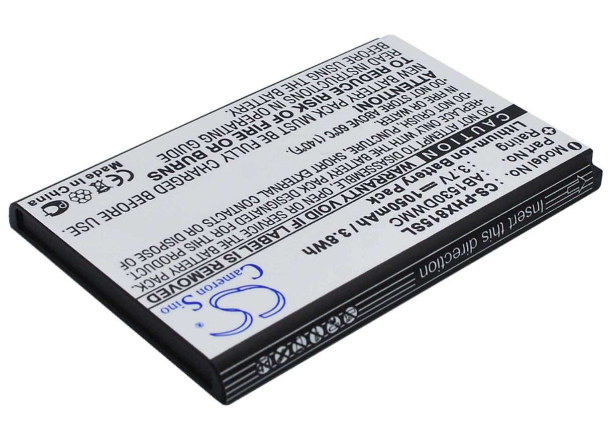 Batterie pour I-mobile I858 3.7v, 1050mah - 3.89wh Mobile, Smartphone Cameron Sino Technology Limited (Suspendu)