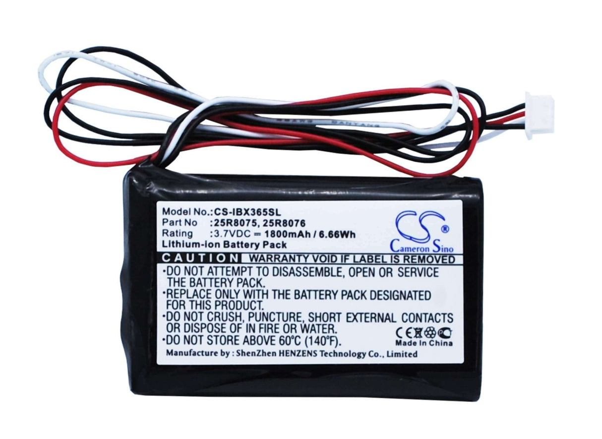 3.7V, Li-ion, 1800mAh, RAID Controller battery fits Ibm, 25r8075, Abt-200, Serveraid 8k Sas Raid Controll, 6.66Wh RAID Controller Cameron Sino Technology Limited