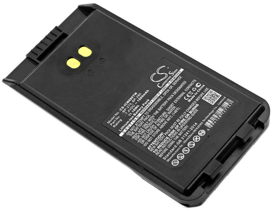Two-Way Radio Battery For Bearcom & Icom F1000, F1000d, F1000s 7.4v, 1500mah - 11.10wh Two-Way Radio Cameron Sino Technology Limited