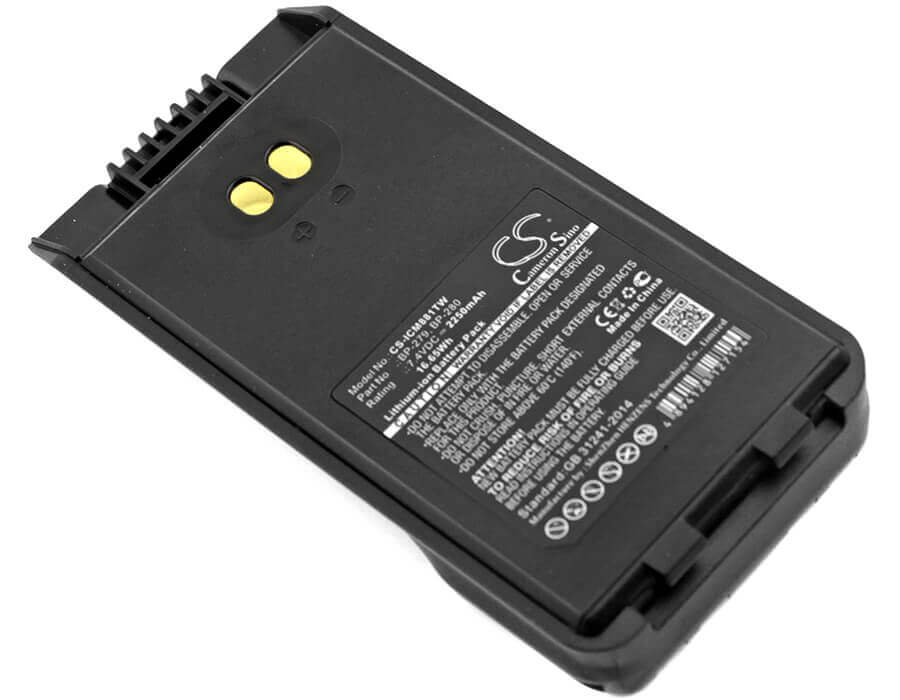 Two-Way Radio Battery For Bearcom & Icom F1000, F1000d, F1000s 7.4v, 2250mah - 16.65wh Two-Way Radio Cameron Sino Technology Limited