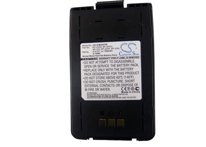 Two-Way Radio Battery For Icom Ic-a5, Ic-a23, Ic-t8 9.6v, 700mah - 6.72wh Two-Way Radio Cameron Sino Technology Limited