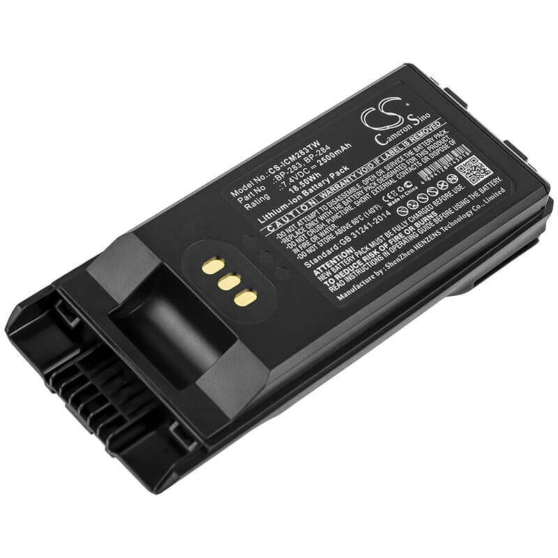 7.4V, Li-ion, 2500mAh, Two-Way Radio battery fits Icom, Bp-283, Ic-f3400, Ic-f3400d, 18.5Wh Two-Way Radio Cameron Sino Technology Limited