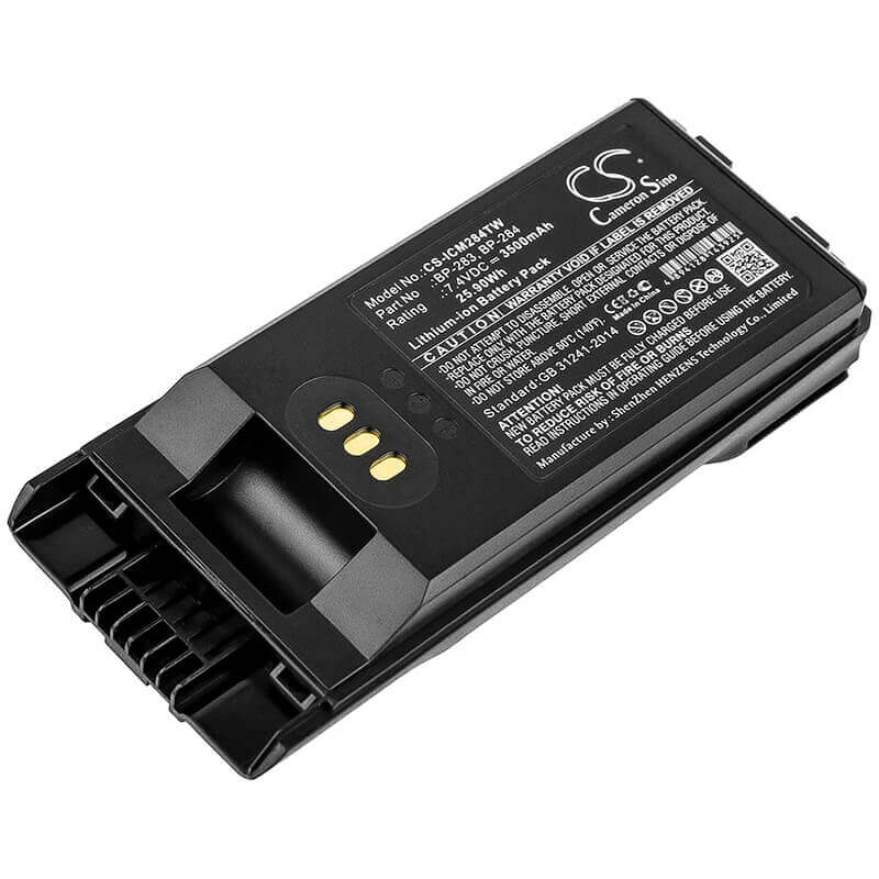 7.4V, Li-ion, 3500mAh, Two-Way Radio battery fits Icom, Bp-283, Ic-f3400, Ic-f3400d, 25.9Wh Two-Way Radio Cameron Sino Technology Limited