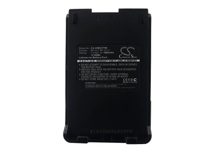 Two-Way Radio Battery For Icom Ic-f50, Ic-f50v, Ic-f60 7.2v, 1800mah - 12.96wh Two-Way Radio Cameron Sino Technology Limited