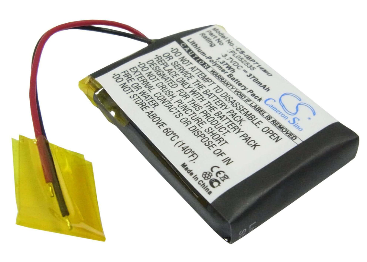 3.7V, Li-Polymer, 370mAh, Medical battery fits Ihealth, Pl052535, Bp5 E5e45a, Bp7 141df1, 1.37Wh Medical Cameron Sino Technology Limited (Medical)