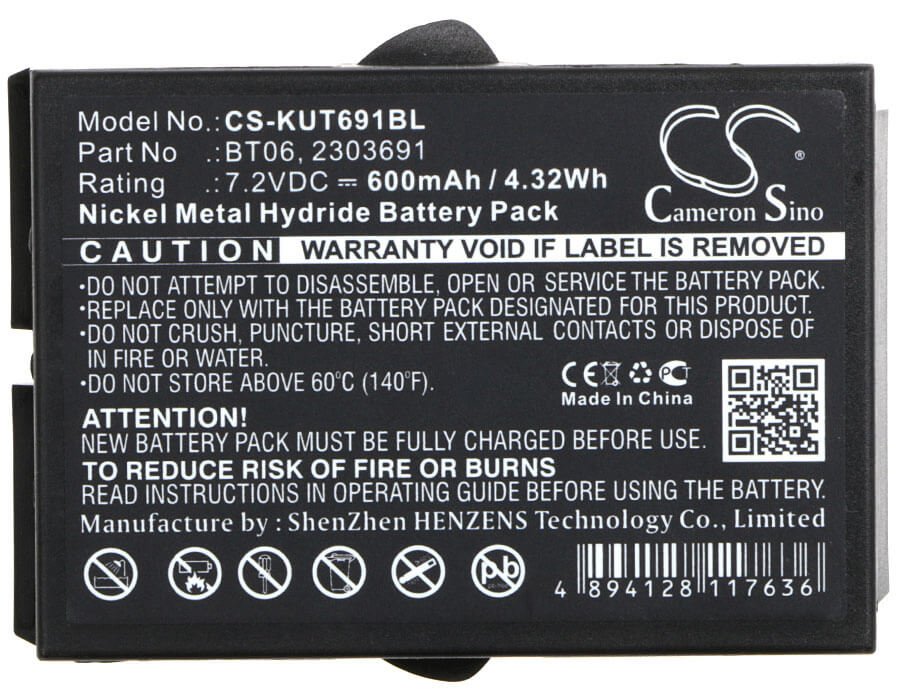 Crane Remote Battery For Ikusi, 2303691, Tm60, Tm61, Tm62, Tm62 Transmitters 7.2v, 600mah - 4.32wh Crane Remote Control Cameron Sino Technology Limited