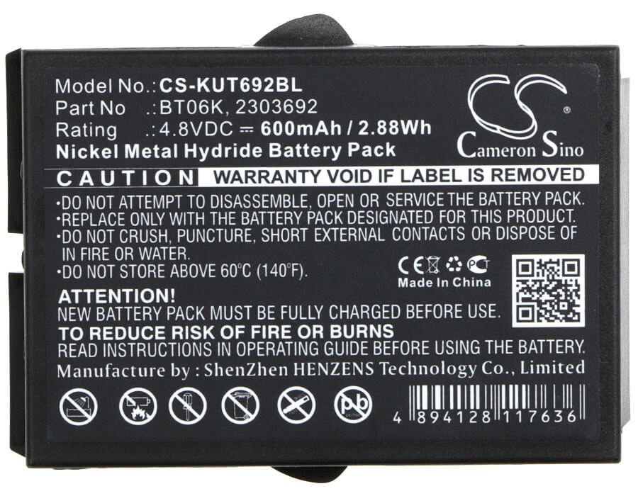 Batterie de télécommande pour grue Ikusi, 2303692, émetteurs Rad-tf, Rad-ts 4.8v, 600mah - 2.88wh Télécommande de grue Cameron Sino Technology Limited