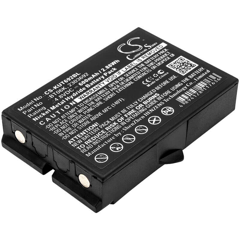 Batterie de télécommande pour grue Ikusi, 2303692, émetteurs Rad-tf, Rad-ts 4.8v, 600mah - 2.88wh Télécommande de grue Cameron Sino Technology Limited