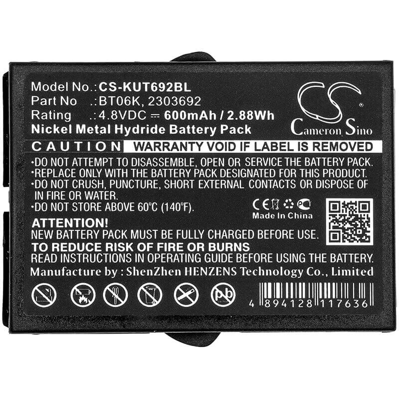 Batterie de télécommande pour grue Ikusi, 2303692, émetteurs Rad-tf, Rad-ts 4.8v, 600mah - 2.88wh Télécommande de grue Cameron Sino Technology Limited
