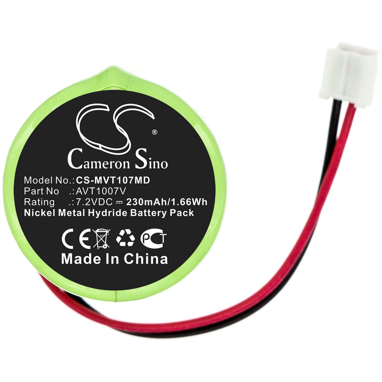 7.2V, Ni-MH, 230mAh, Medical battery fits Imx, Avt1007v, Free Dop Probe, Freedrop Foetal Doppler Mb413, 1.66Wh Medical Cameron Sino Technology Limited (Medical)