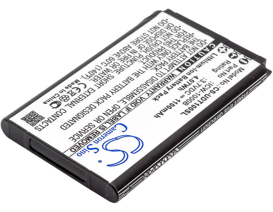 3,7V, Li-ion, 1100mAh, batterie de téléphone sans fil compatible avec Incom, Icw-1000b, 4,07Wh téléphone sans fil Cameron Sino Technology Limited (Suspendu)