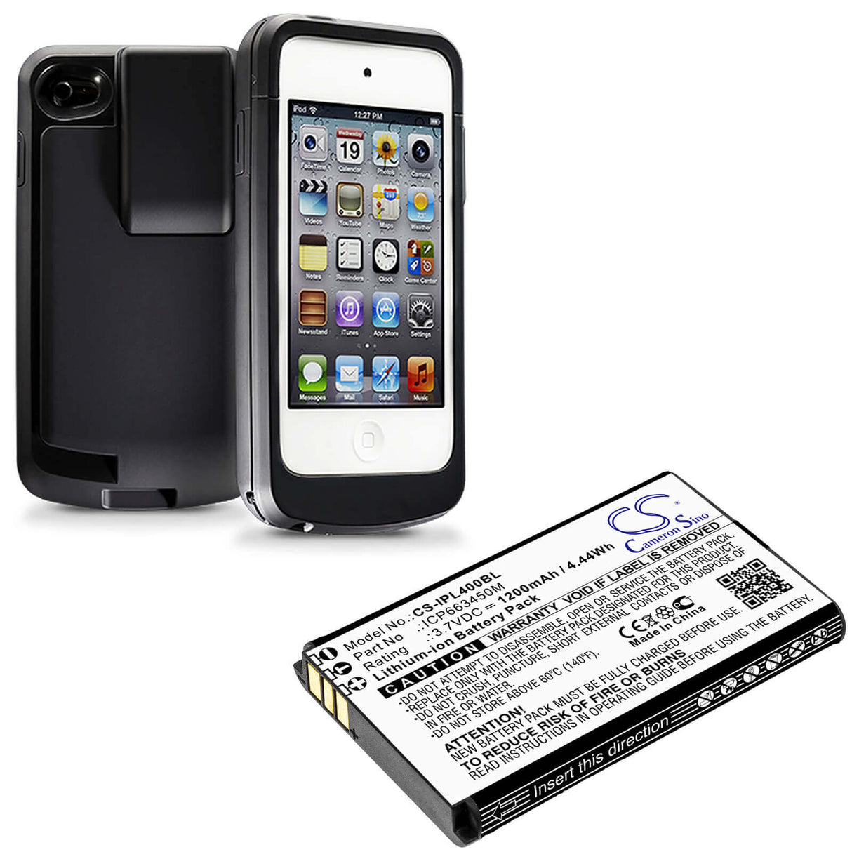 Batterie de scanner de codes-barres pour Infinite Peripherals, Linea Pro 4 3.7v, 1200mah - 4.44wh Scanner de codes-barres Cameron Sino Technology Limited