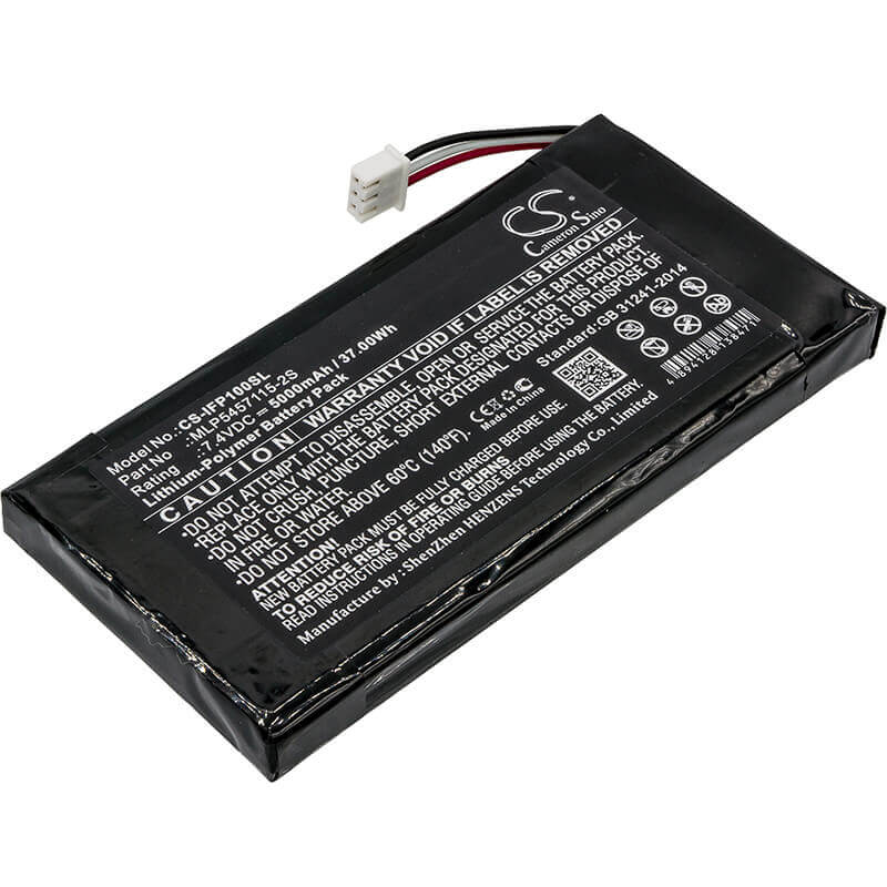 7.4V, Li-Polymer, 5000mAh, Batterie de haut-parleur compatible avec Infinity, One Premium, 37.00Wh Haut-parleur Cameron Sino Technology Limited