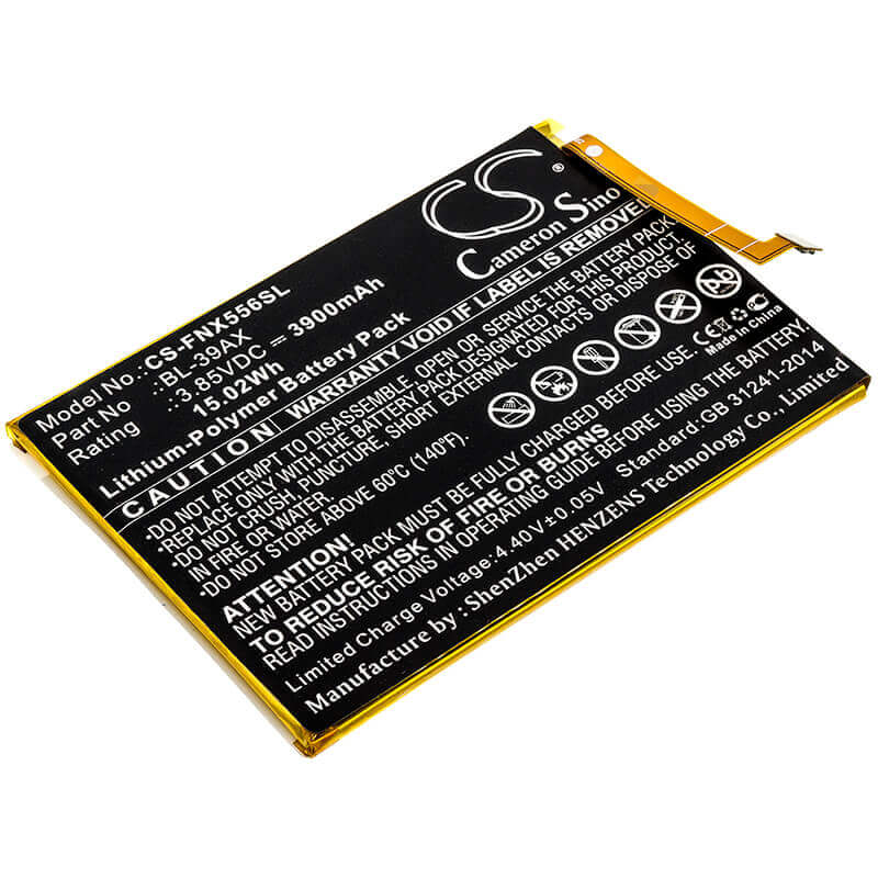 3.85V, Li-Polymer, 3900mAh, SmartPhone battery fits Infinix, Bl-39ax, Hot 4 Pro, X5511, 15.02Wh Mobile, SmartPhone Cameron Sino Technology Limited (Smartphone)