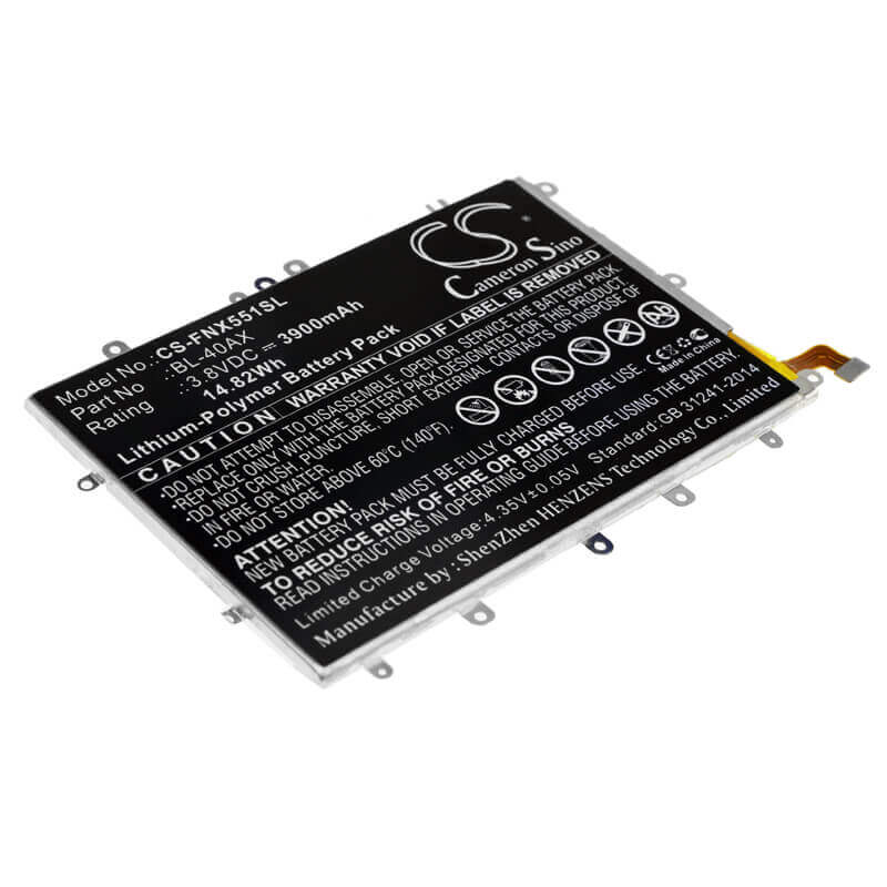 3,8V, Li-Polymer, 3900mAh, batterie de smartphone adaptée à Infinix, Bl-40ax, Hot Note, X551, 14,82Wh Mobile, SmartPhone Cameron Sino Technology Limited (Smartphone)