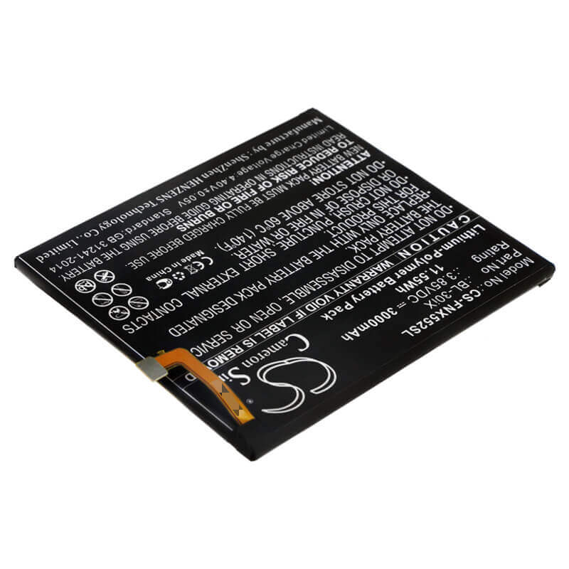 3.85V, Li-Polymer, 3000mAh, SmartPhone battery fits Infinix, Bl-30ix, X552, Zero 3, 11.55Wh Mobile, SmartPhone Cameron Sino Technology Limited (Smartphone)