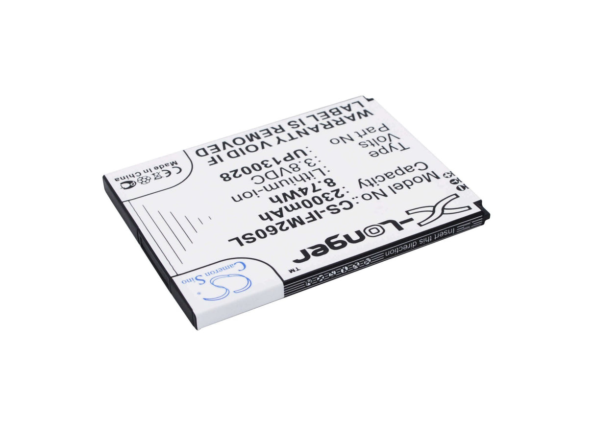 3.8V, Li-ion, 2300mAh, SmartPhone battery fits Infocus, Up130028, In260, In310, 8.74Wh Mobile, SmartPhone Cameron Sino Technology Limited (Suspended)