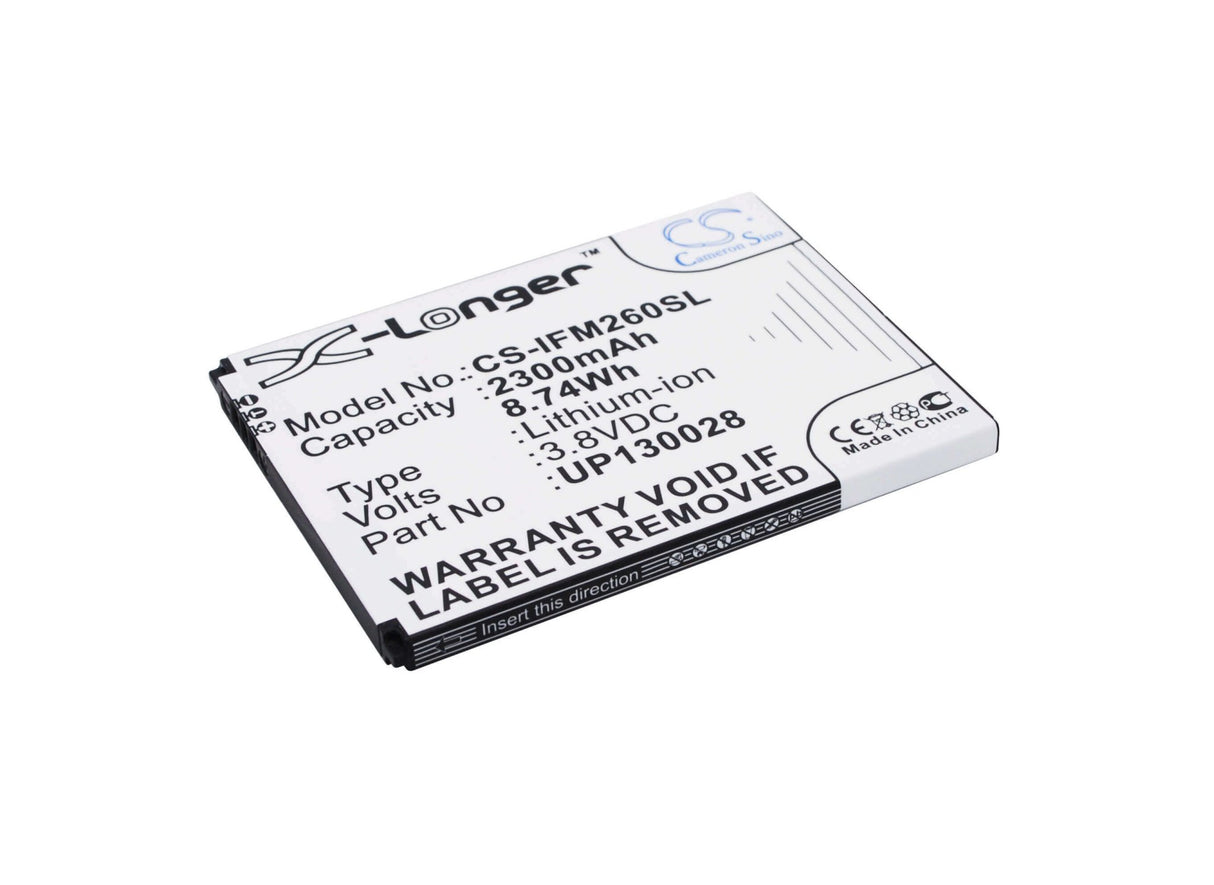 3.8V, Li-ion, 2300mAh, SmartPhone battery fits Infocus, Up130028, In260, In310, 8.74Wh Mobile, SmartPhone Cameron Sino Technology Limited (Suspended)