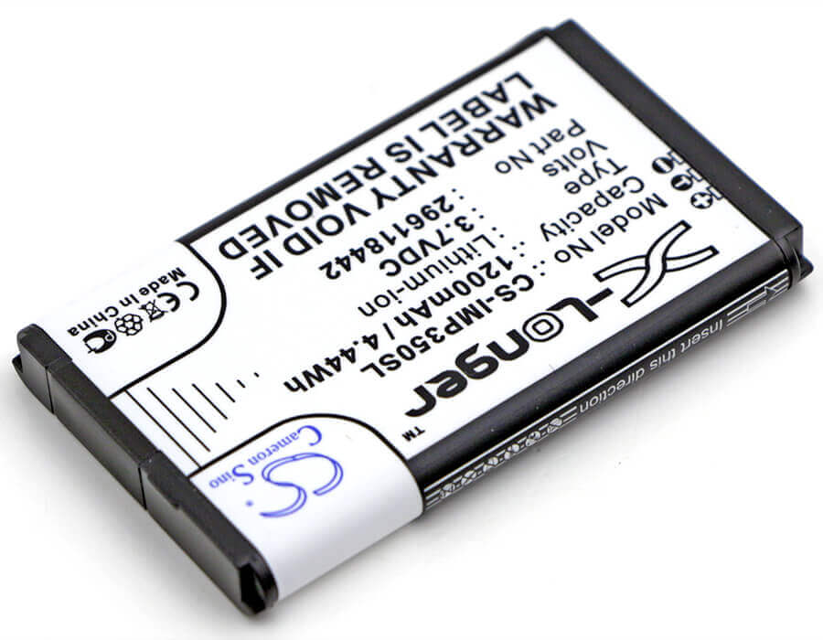 3.7V, Li-ion, 1200mAh, Payment Terminal battery fits Ingenico, 296118442, Imp350, Imp350-01p1575a, 4.44Wh Payment Terminal Cameron Sino Technology Limited