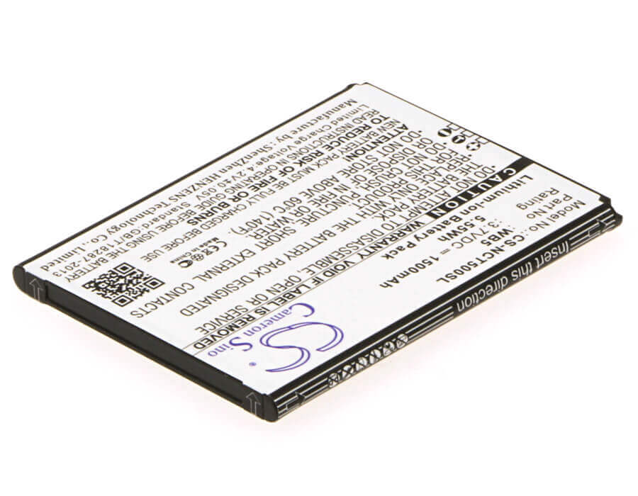 3.7V, Li-ion, 1500mAh, batterie de smartphone compatible avec Inq, Wb5, Cloud Touch, 5.55Wh Mobile, SmartPhone Cameron Sino Technology Limited (Smartphone)
