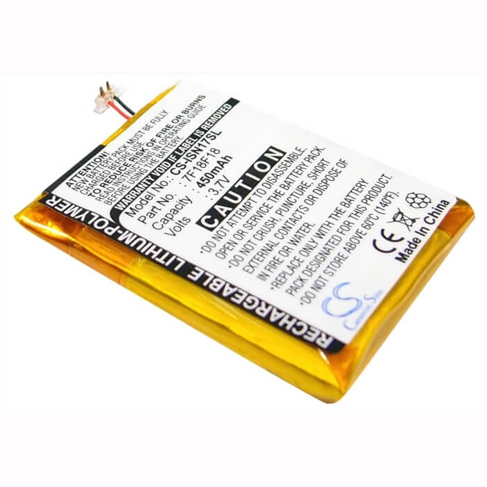 3.7V, Li-Polymer, 450mAh, Media Player battery fits Insignia, 7f18f18, Ns-2v17, Ns-2v17b 2gb, 1.67Wh Media Player Cameron Sino Technology Limited