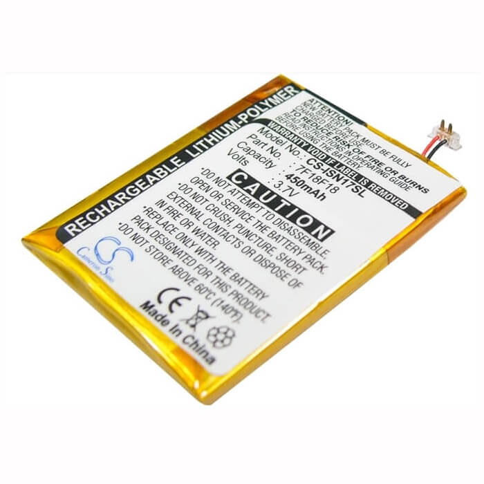 3.7V, Li-Polymer, 450mAh, Media Player battery fits Insignia, 7f18f18, Ns-2v17, Ns-2v17b 2gb, 1.67Wh Media Player Cameron Sino Technology Limited