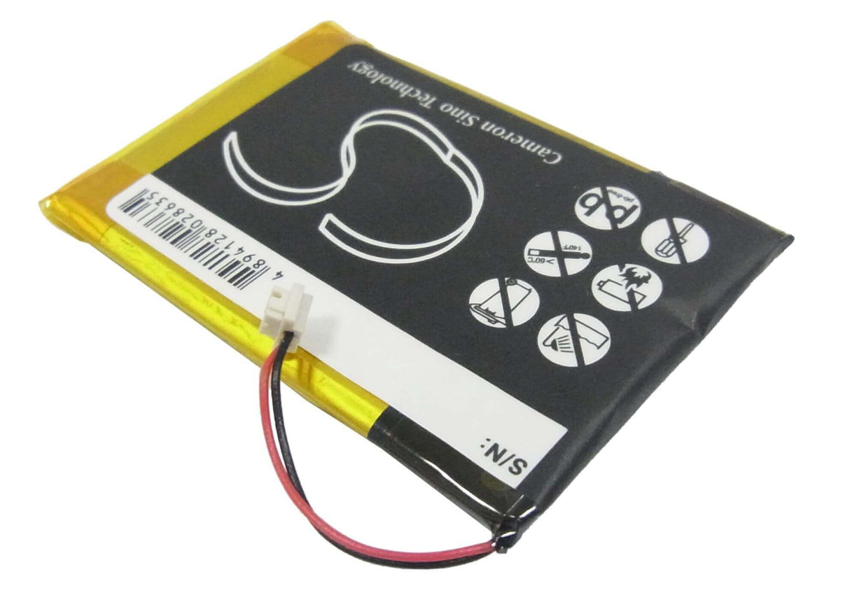 3.7V, Li-Polymer, 560mAh, Media Player battery fits Insignia, E4h04-1-r, Ns-4v24, Ns-8v24, 2.07Wh Media Player Cameron Sino Technology Limited