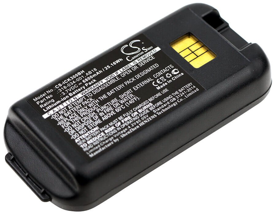 Barcode Scanner Battery For Intermec, Ck3, Ck3a, Ck3c, Ck3c1, Ck3n, Ck3n1 3.7v, 6800mah - 25.16wh Barcode Scanner Cameron Sino Technology Limited