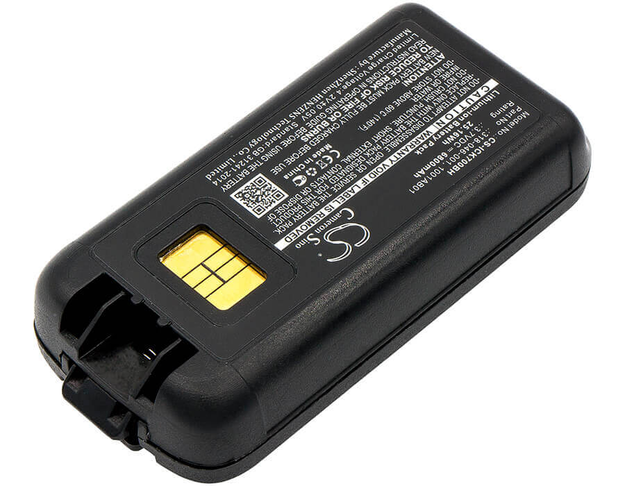 Batterie de scanner de code-barres pour Intermec Ck70, Ck71 3,7v, 6800mah - 25,16wh Scanner de code-barres Cameron Sino Technology Limited
