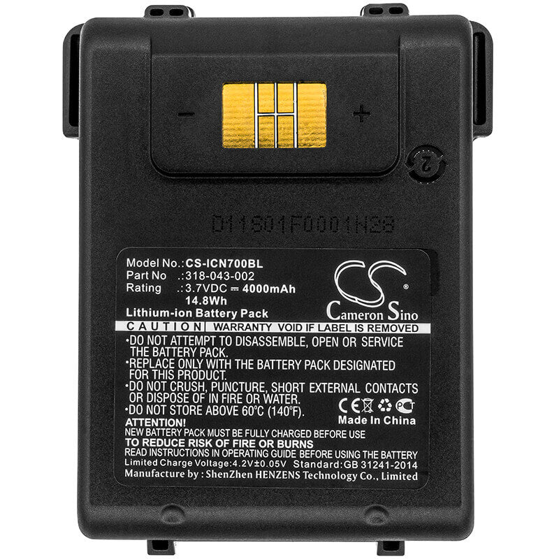 Barcode Scanner Battery For Intermec Cn70, Cn70e 3.7v, 4000mah - 14.80wh Barcode Scanner Cameron Sino Technology Limited
