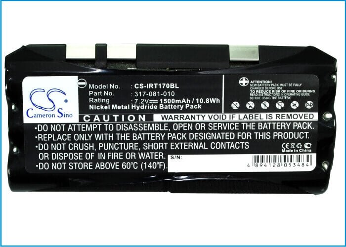 Barcode Scanner Battery For Intermec Rt1700, Dt1700, Rt1710 7.2v, 1500mah - 10.80wh Barcode Scanner Cameron Sino Technology Limited