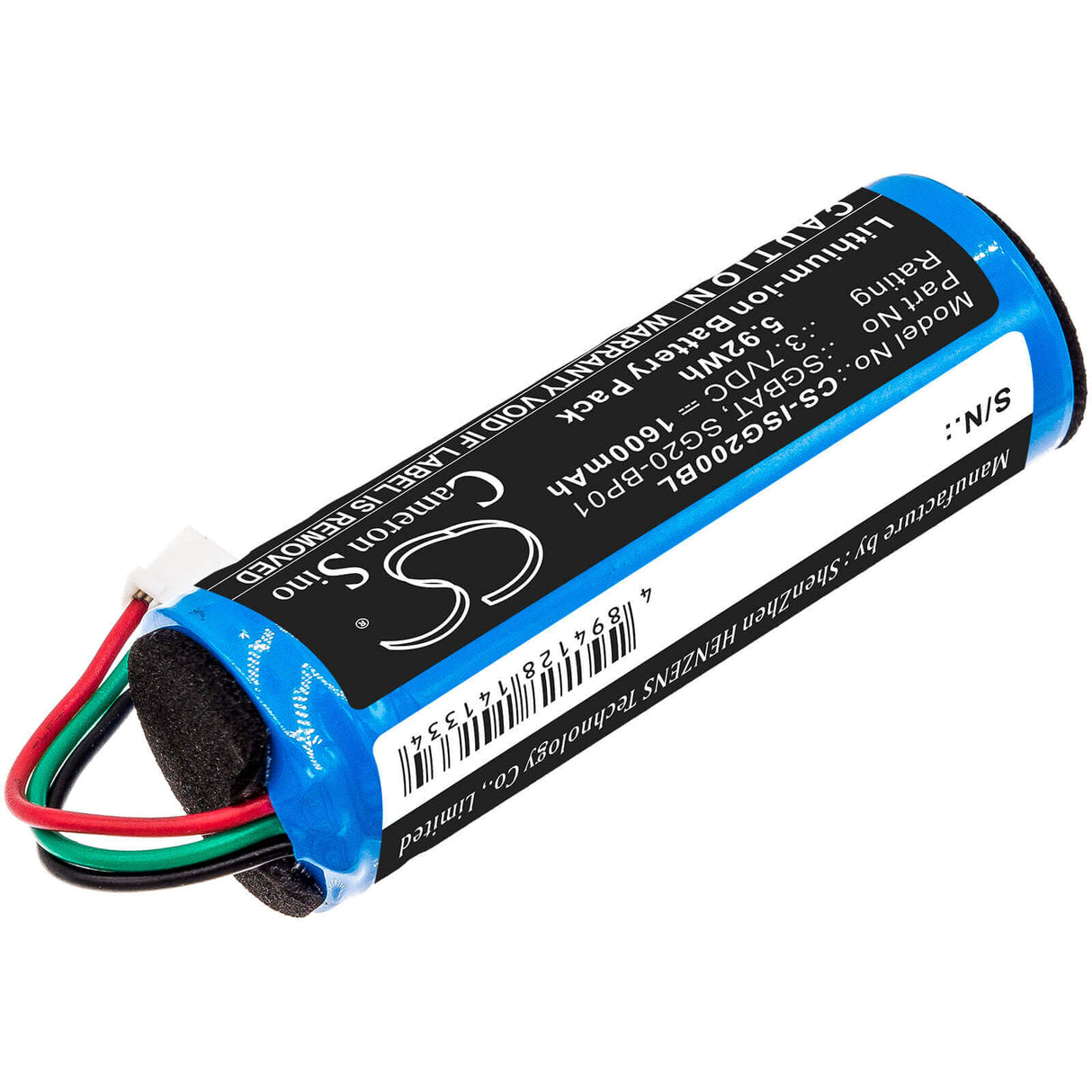 Barcode Scanner Battery For Intermec, Sg20, Sg20b, Sg20b1d, Sg20b2d 3.7v, 1600mah - 5.92wh Barcode Scanner Cameron Sino Technology Limited
