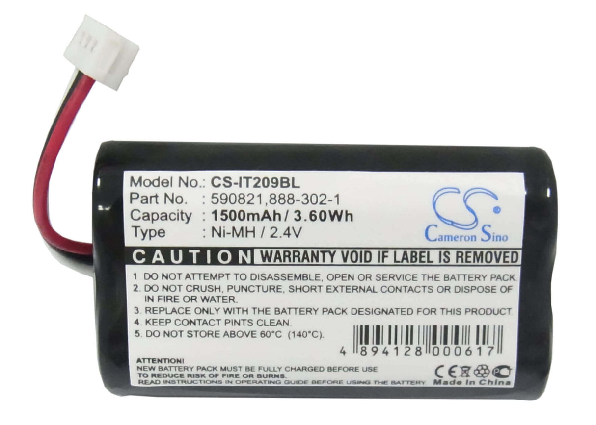 Barcode Scanner Battery For Intermec Trakker T2090 2.4v, 1500mah - 3.60wh Barcode Scanner Cameron Sino Technology Limited