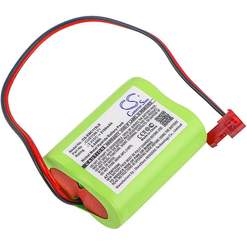 2.4V, Ni-MH, 2100mAh, batterie d'éclairage de secours compatible avec Interstate, Powercell, Lithonia, Nic1158, 5.04Wh Éclairage de secours Cameron Sino Technology Limited