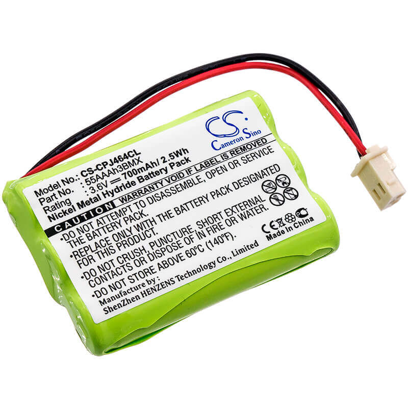 Battery For Iq-nimh-001 Optex Ivision Wireless Two-way Intercom System 3.6v, 700mah - 2.52wh BabyPhone Cameron Sino Technology Limited